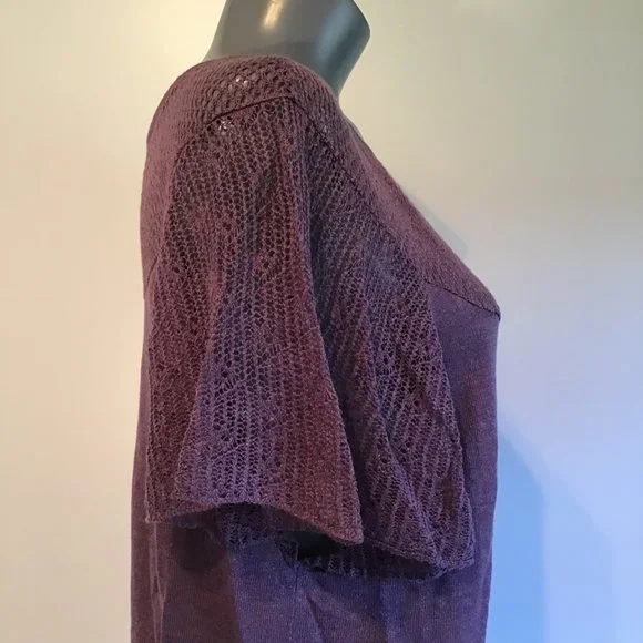 White + Warren Linen Short Sleeve Top Size S - Picture 4 of 15